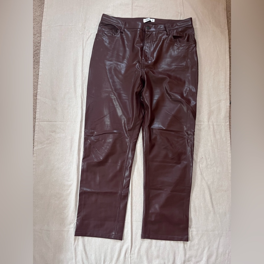 Abercrombie faux leather pants